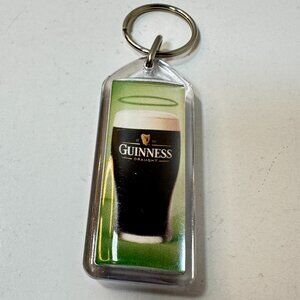 Vintage Guinness Draught Pint "St. Pat's 2000" Plastic Key Chain Keychain